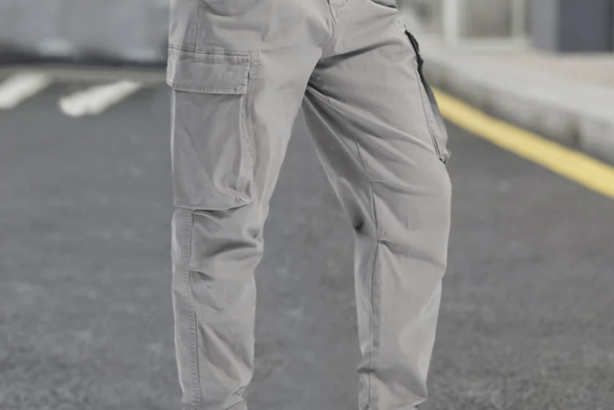 Grey Cargo Trousers