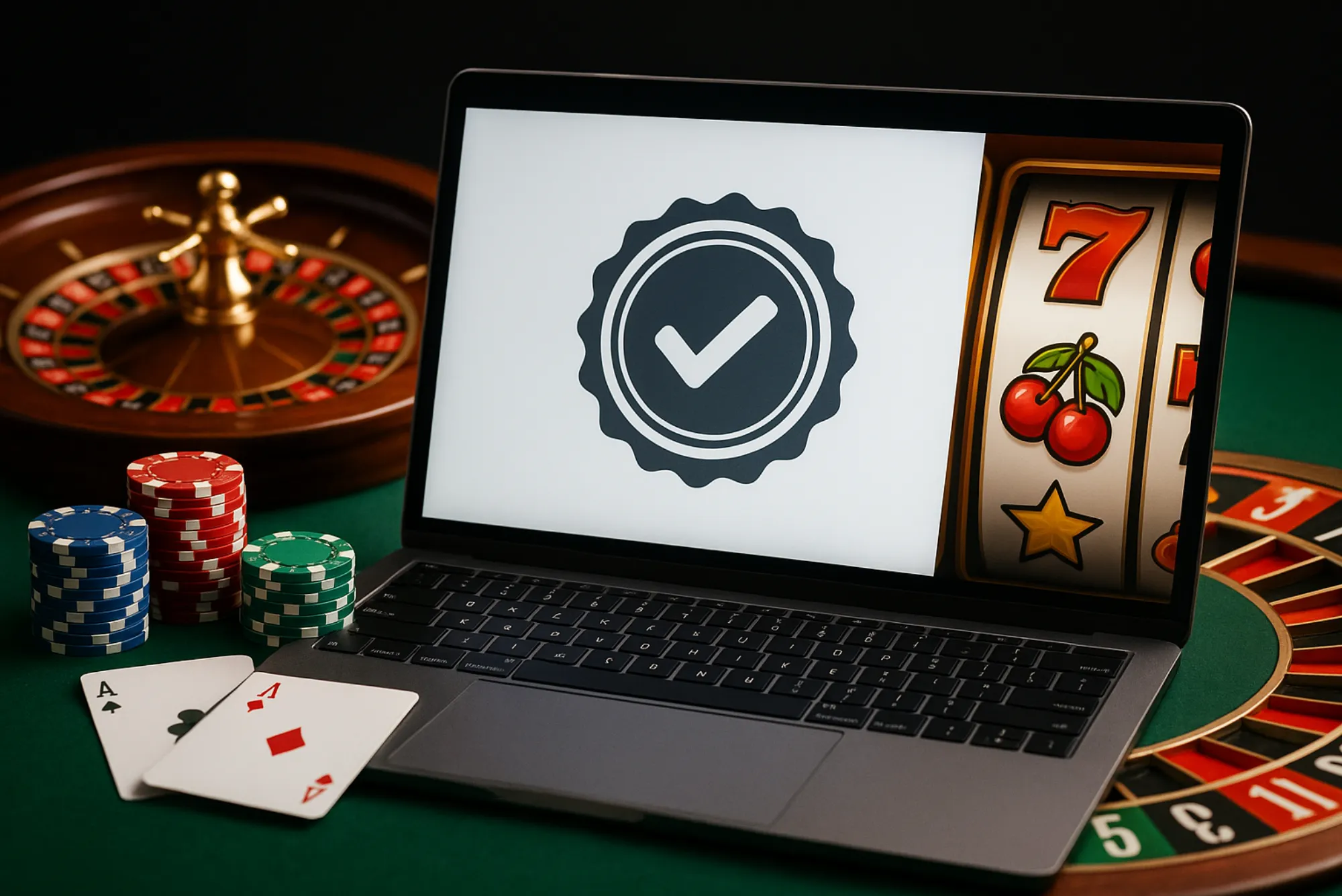 How do I verify the licensing of an online casino